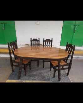 Wooden & Plywood Dinning Table Oval
