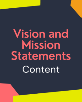 Emart Vision and Mission Statements Content 5 Options
